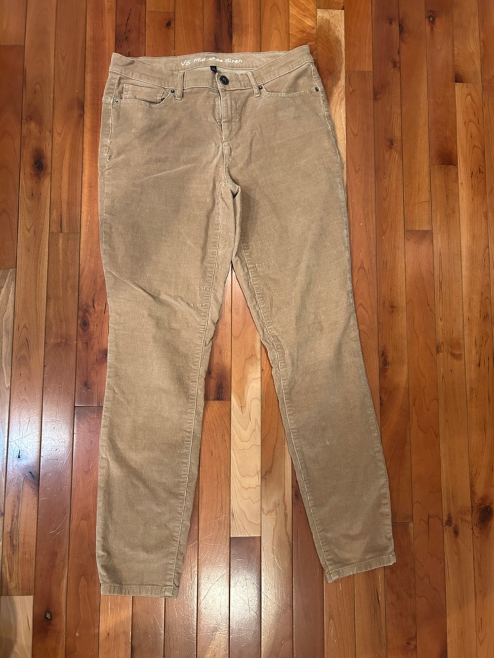 Victoria's Secret Skinny Corduroy Pants in Light Brown